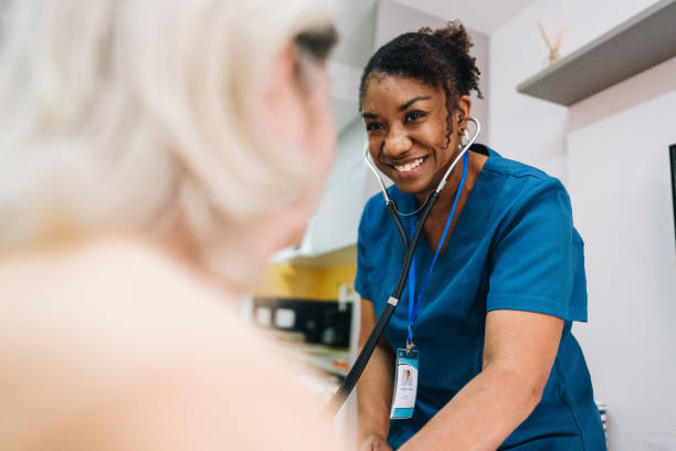 A skilled Amcare Pro nurse with a patient